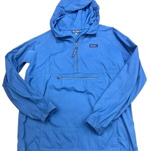 Prodoh Blue Hooded Windbreaker Anorak Jacket size 10